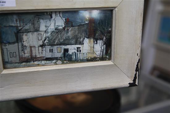 § George Hammond Steel (1900-1960) Essex Cottages (Thaxted) 3.25 x 6.5in.